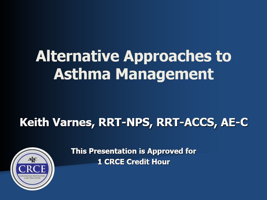 Alternative Approaches to Asthma Management