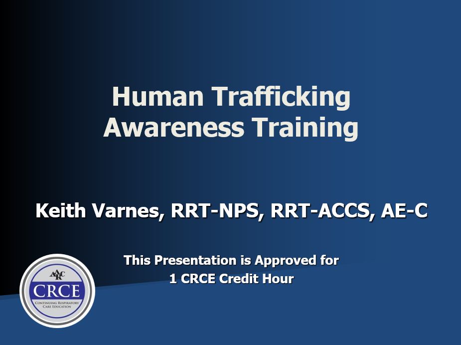 Human Trafficking Awareness Training