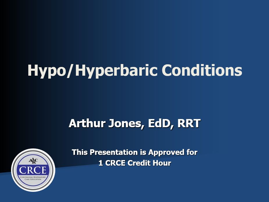 Hypo/Hyperbaric Conditions