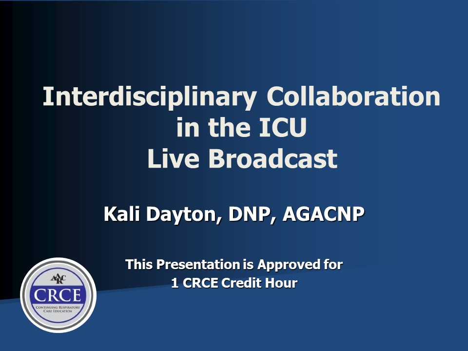 Interdisciplinary Collaboration in the ICU Live Broadcast