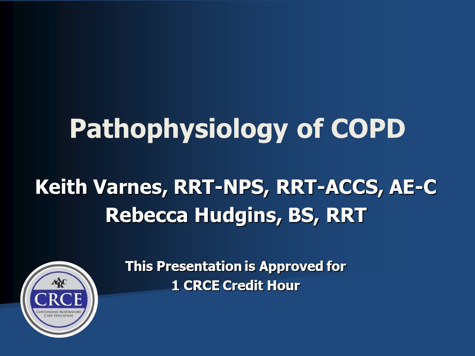 Pathophysiology of COPD Live Broadcast