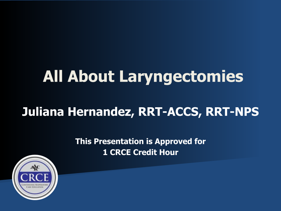 All About Laryngectomies Live Broadcast